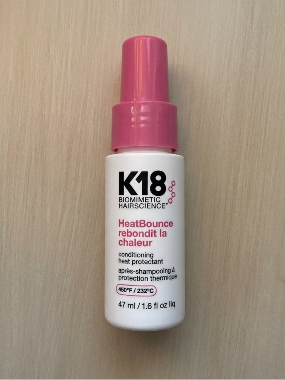 K18 Mini Heat Bounce conditioning heat protectant